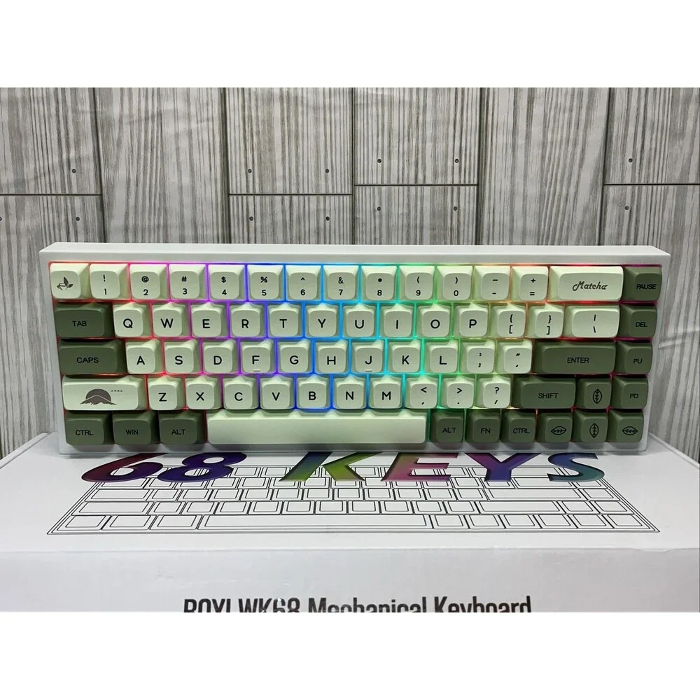 BOYI WK68 Hot-Swap RGB Mechanical Keyboard, Wireless Bluetooth 5.0/2.4G/Wired